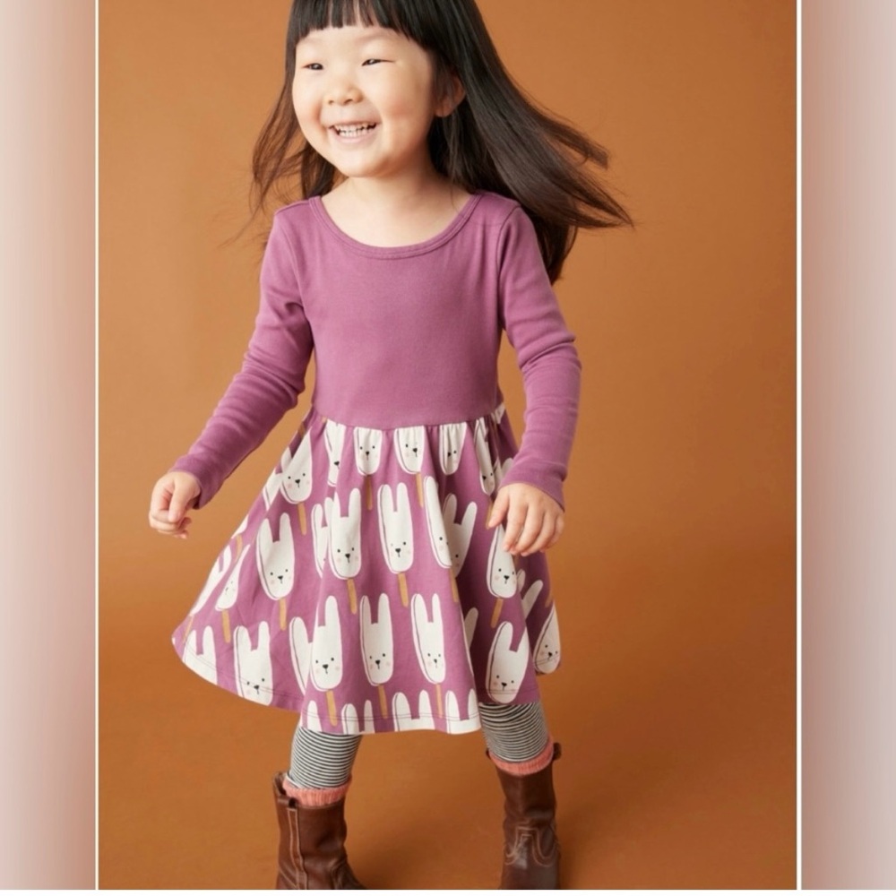 Tea Collection Bunny Pops Skirted Ballet Dress 🆕 - Picture 8 of 11